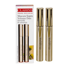 Încarcă imaginea în Galerie, Clarins Supra Volume Mascara Duo Set 2Xsupra Volume Mascara Black - Set Rimel