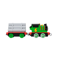 Încarcă imaginea în Galerie, Fisher Price Thomas Set de Joaca cu Locomotiva Push Along Percy si Accesorii