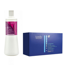 Încarcă imaginea în Galerie, Set Londa Oxidant Londacolor 6% 1000ml si Pudra Blondoran 2*500gr