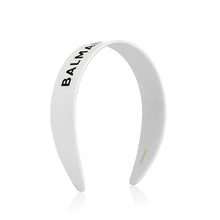 Încarcă imaginea în Galerie, Balmain Le Legacy Cellulose Acetate Headband White Logo FW24 - Bentita