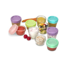 Încarcă imaginea în Galerie, Melii Set 12 Recipient Sticla Pentru Hrana Bebe 6x59ml si 6x118ml