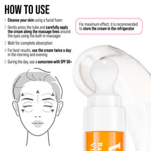 Încarcă imaginea în Galerie, 7DAYS Crema pentru Ochi Radiance Vitamin C Massager 18ml - Crema Iluminatoare
