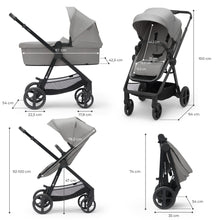 Încarcă imaginea în Galerie, Kinderkraft Carucior Newly 3 in 1 Moonlight Grey