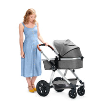 Încarcă imaginea în Galerie, Kinderkraft Carucior 3 in 1 Veo Grey