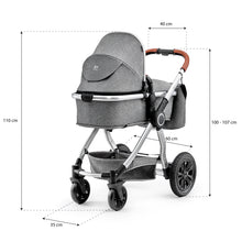 Încarcă imaginea în Galerie, Kinderkraft Carucior 3 in 1 Veo Grey