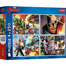 Încarcă imaginea în Galerie, Trfl Puzzle 4X250 Piese - Avengers Marvel Zile Eroice
