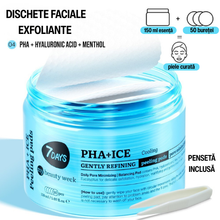 Încarcă imaginea în Galerie, 7DAYS Dischete Faciale Exfoliante MBW PHA+ICE Efect Racire 50buc