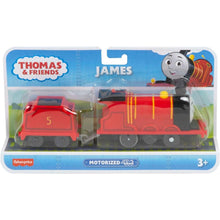 Încarcă imaginea în Galerie, Fisher Price Thomas Locomotiva Motorizata James cu Vagon