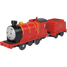 Încarcă imaginea în Galerie, Fisher Price Thomas Locomotiva Motorizata James cu Vagon
