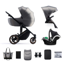 Încarcă imaginea în Galerie, Kinderkraft Carucior 3 In 1 Kinderkraft Prime 2 3In1 Mink Pro Grey