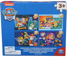 Încarcă imaginea în Galerie, Paw Patrol Puzzle 4In1 din Lemn