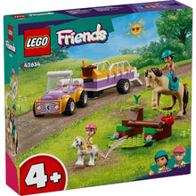 Încarcă imaginea în Galerie, Lego Friends Remorca cu Cal si Ponei