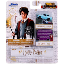Încarcă imaginea în Galerie, Jada Toys Harry Potter 2 Set 2 Masinute The Knight Bus si Ford Anglia 1959