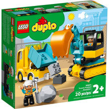 Încarcă imaginea în Galerie, Lego Duplo Camion si Excavator pe Senile