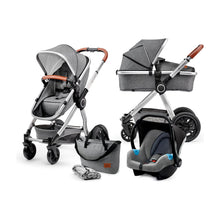 Încarcă imaginea în Galerie, Kinderkraft Carucior 3 in 1 Veo Grey