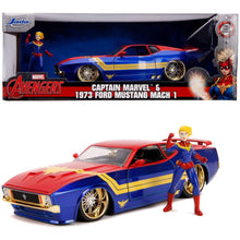 Încarcă imaginea în Galerie, Jada Toys Masinuta Metalica Captain Marvel 1973 Ford Mustang Mach 1