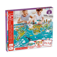 Încarcă imaginea în Galerie, Hape Puzzle 2-In-1 Turul Lumii