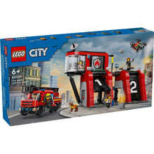 Încarcă imaginea în Galerie, Lego City Statie si Camion de Pompieri