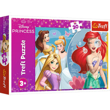 Încarcă imaginea în Galerie, Trfl Puzzle 30 Piese - Disney Princess Printese Fericite