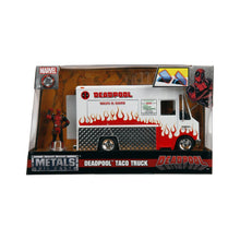Încarcă imaginea în Galerie, Jada Toys Marvel Set Camionul de Mancare si Figurina Metalica Deadpool