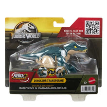 Încarcă imaginea în Galerie, Jurassic World Fierce Changers Double Danger Dinozaur Transformabil Baryonyx si Parasaurolophus