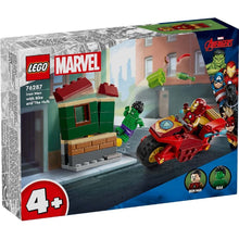 Încarcă imaginea în Galerie, Lego Marvel Lego Iron Man cu Motocicleta si Hulk
