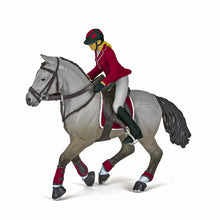 Încarcă imaginea în Galerie, Papo Rase de Cai si Ponei Figurina Set Competitie Jocherita si Cal