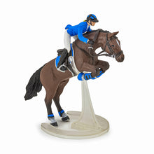 Încarcă imaginea în Galerie, Papo Rase de Cai si Ponei Figurina Cal Sarind cu Jocherita