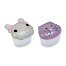 Încarcă imaginea în Galerie, Melii Set 2 Recipiente Hrana Bebe Model Bulldog and Cat