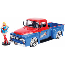 Încarcă imaginea în Galerie, Jada Toys Dc Comics Bombshells 1956 Ford Super Girl