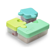 Încarcă imaginea în Galerie, Melii Recipient Hrana Bebe Model Puzzle Albastru and Verde