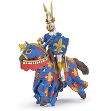 Încarcă imaginea în Galerie, Papo Personaje Medievale Fantastice Figurina Cal Crin Albastru