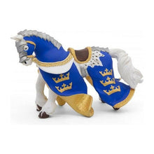 Încarcă imaginea în Galerie, Papo Personaje Medievale Fantastice Figurina Calul Regelui Arthur Albastru
