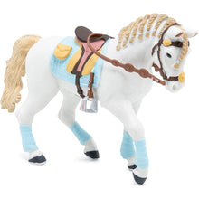 Încarcă imaginea în Galerie, Papo Rase de Cai si Ponei Figurina Cal de Echitatie Bleu