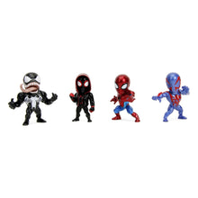 Încarcă imaginea în Galerie, Jada Toys Marvel Spider Man Set 4 Figurine Metalice 6.5cm