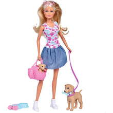 Încarcă imaginea în Galerie, Steffi Love Papusa Love cu Catelusii la Plimbare