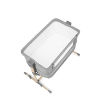 Încarcă imaginea în Galerie, Kinderkraft Patut Bebe Neste Grow Gri Deschis Lemn