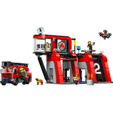 Încarcă imaginea în Galerie, Lego City Statie si Camion de Pompieri