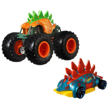 Încarcă imaginea în Galerie, Hot Wheels Monster Truck si Masinuta Metalica Motosaurus