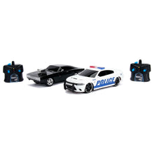 Încarcă imaginea în Galerie, Jada Toys Fast and Furious Set Masinute RC Toyota Supra&Dodge Charger SRT
