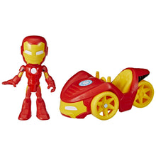 Încarcă imaginea în Galerie, Spider-Man Spidey Prietenii Extraordinari Set Vehicul si Figurina Iron Man