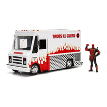 Încarcă imaginea în Galerie, Jada Toys Marvel Set Camionul de Mancare si Figurina Metalica Deadpool
