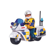 Încarcă imaginea în Galerie, Simba Pompierul Sam Sam Police Motocicleta Figurina