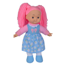 Încarcă imaginea în Galerie, Simba Papusa Flower Dolly din Material Textil 38cm cu Parul Roz