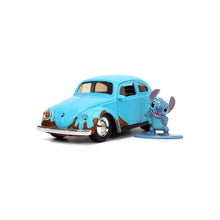 Încarcă imaginea în Galerie, Jada Toys Set Masinuta Metalica Volkswagen Bettle si Figurina Metalica Stitch