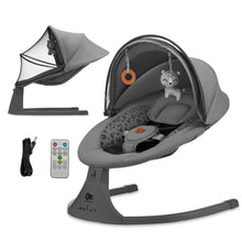 Încarcă imaginea în Galerie, Kinderkraft Leagan Electric Lumi 2 Dark Grey