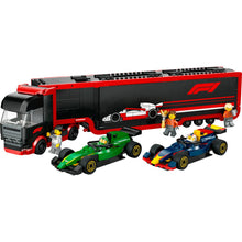 Încarcă imaginea în Galerie, Lego City Camion F1 cu Masinile F1 RB20 Si AMR24