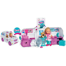 Încarcă imaginea în Galerie, Steffi Love Papusa Evi Veterinar cu Rulota Accesorizata