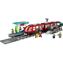 Încarcă imaginea în Galerie, Lego City Trains Statie si Tramvai In Centrul Orasului