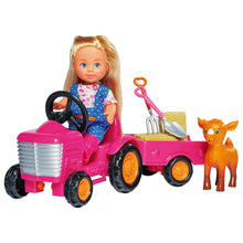 Încarcă imaginea în Galerie, Steffi Love Papusa Evi Love cu Tractor
